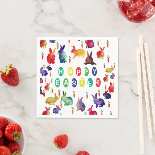 Colorful Easter Paper Napkins Servetten (Insitu)