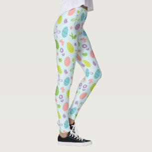 Colorful Easter Spring Patroon Leggings