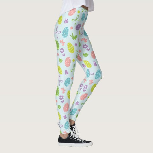 Colorful Easter Spring Patroon | Leggings (Rechts)