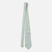Colorful Easter Spring Patroon | Necktie Stropdas (Achterkant)