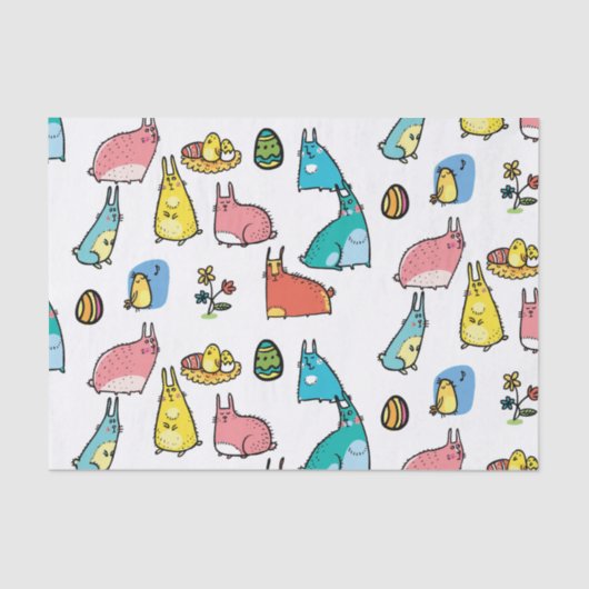 Colorful Easter Tissuepapier (Voorkant)