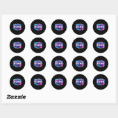 Colorful Echo Look  Ronde Sticker (Vel)