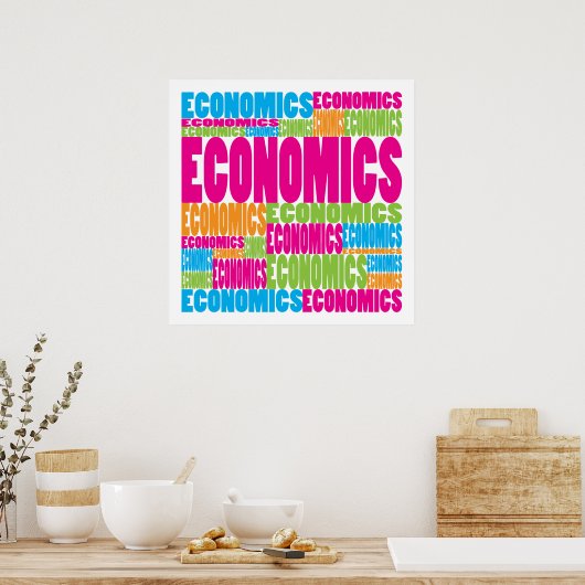 Colorful Economics Poster (Keuken)