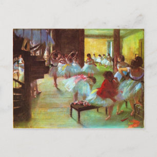 Colorful Edgar Degas Ballerina Fine Art Briefkaart