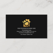 Colorful Electrical Lightning Strike Electrice Visitekaartje (Achterkant)