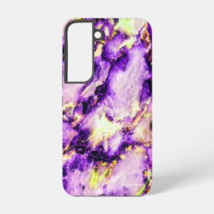 Colorful Elegant Marble Paars Pink en Gold Samsung Galaxy Hoesje