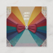 "Colorful Elegant Rainbow Faire-part de mariage (Dos)