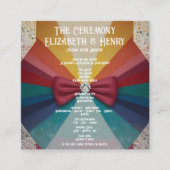 "Colorful Elegant Rainbow Faire-part de mariage (Devant)