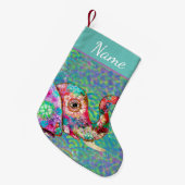 Colorful Elephant Kerstmis Stocking Kleine Kerstsok (Voorkant (Hangend))