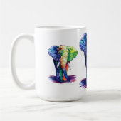 Colorful elephant koffiemok (Links)