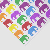 Colorful Elephant Pattern Tissuepapier (Detail)