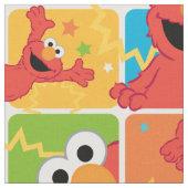 Colorful Elmo Grid Pattern Stof (Close Up)