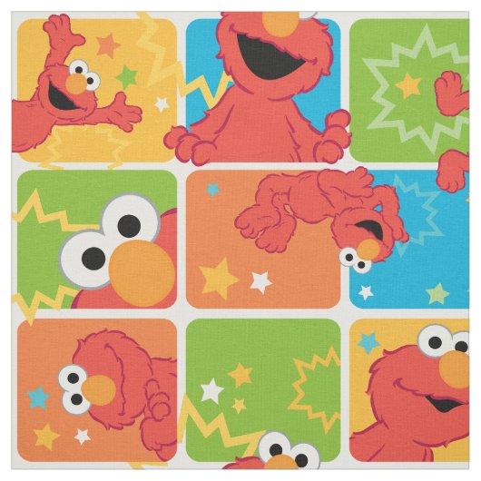 Colorful Elmo Grid Pattern Stof (Swatch)