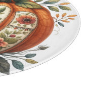 COLORFUL EMBROIDERY LOOK FALL PUMPKIN SNIJPLANK (Hoek)