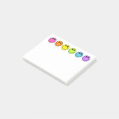 Colorful Emoji Faces Post-it® Notes (Schuin)