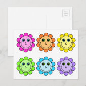 Colorful Emoji Flower Facets Briefkaart (Voorkant / Achterkant)