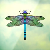 Colorful Emperor Dragonfly Art Raamsticker (Vel 3)