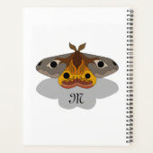 Colorful Emperor Moth Monogram Planner (Achterkant)
