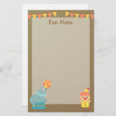 Colorful en Cute Circus Thema Briefpapier (Voorkant / Achterkant)
