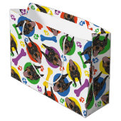 Colorful en speels Doberman Groot Cadeauzakje (Achterkant Gekanteld)