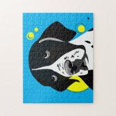 Colorful English Pointer Jigzaag Puzzles Legpuzzel (Verticaal)