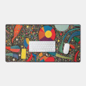 Colorful Ensemble van Wassily Kandinsky Bureaumat (Keyboard & Muis)
