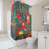 Colorful Ensemble van Wassily Kandinsky Douchegordijn (In situ)