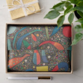 Colorful Ensemble van Wassily Kandinsky Tissuepapier (Geschenk)