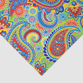 Colorful Ethnic Paisley Pattern Tissuepapier (Detail)