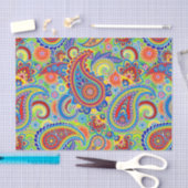 Colorful Ethnic Paisley Pattern Tissuepapier (Craft)