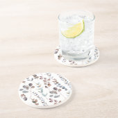 Colorful Eucalyptus Waterverf Zandsteen Onderzetter (Zijkant)