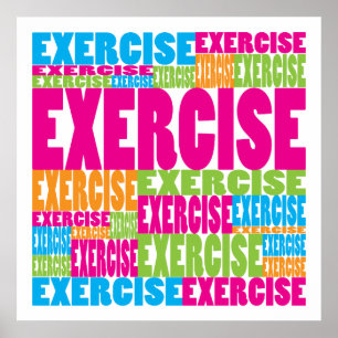 Colorful Exercise Poster