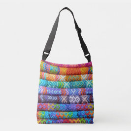 Colorful Fabric Pattern Boho Crossbody Tas