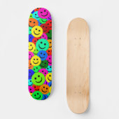 COLORFUL FACES COLLAGE SKATEBOARD (Voorkant)