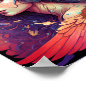 Colorful Fairy Angel Wings Fantasy Art Poster (Hoek)