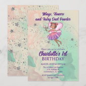 Colorful Fairy Birthday Kaart (Voorkant / Achterkant)
