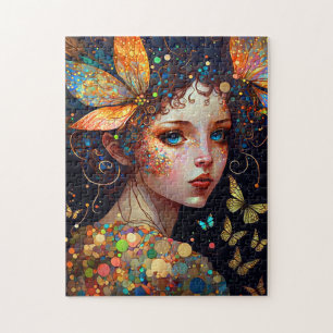 Colorful Fairy Butterflies Fantasy Art Legpuzzel