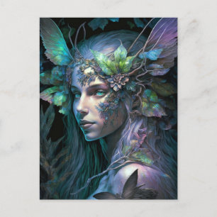 Colorful Fairy Fantasy Art Briefkaart