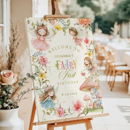 Colorful Fairy First Birthday Enchanted Welcome