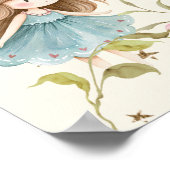 Colorful Fairy First Birthday Enchanted Welcome Poster (Hoek)