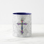 Colorful Faith Cross Style Grey Mok (Midden)