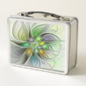 Colorful Fantasy Flower Modern Abstract Fractal (Achterkant)