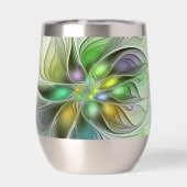 Colorful Fantasy Flower Modern Abstract Fractal (Achterkant)