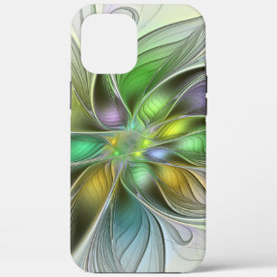Colorful Fantasy Flower Modern Abstract Fractal iPhone 12 Pro Max Hoesje