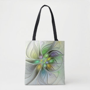 Colorful Fantasy Flower Modern Abstract Fractal Draagtas