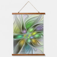 Colorful Fantasy Flower Modern Abstract Fractal