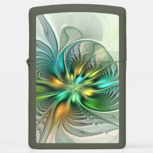 Colorful Fantasy Modern Abstract Flower Fractal