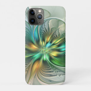 Colorful Fantasy Modern Abstract Flower Fractal iPhone 11 Pro Hoesje