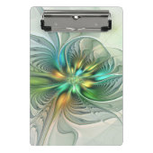 Colorful Fantasy Modern Abstract Flower Fractal Mini Klembord (Voorkant)