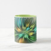 Colorful Fantasy Modern Abstract Flower Fractal Mok (Midden)